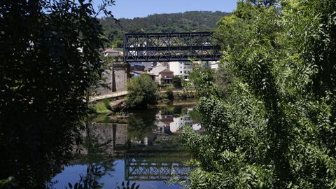 El río Avia, en Ribadavia.
