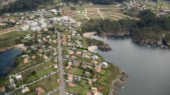 Vista a�rea de la zona de Canide, en la localidad oleirense de Mera