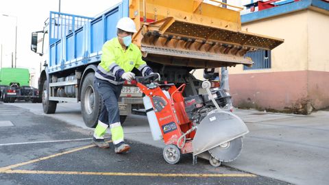 Obreros de vuelta al trabajo en Santiago