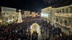 Iluminacin de Navidad de Ferrero Rocher en Ribadavia