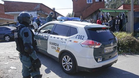 Operacin antidroga de la Guardia Civil en el poblado del Vao