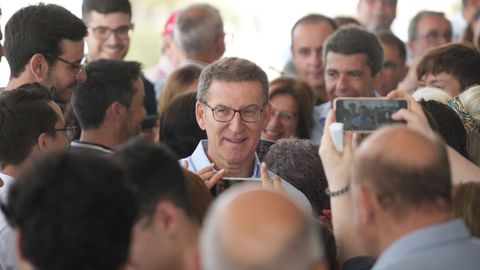 Feijoo, en la clausura este martes de un acto sectorial en Valencia sobre sanidad.