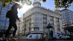 Imagen del edificio, de 4.400 metros cuadrados y situado en una de las mejores zonas de A Corua.