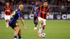 Gon�alo Ramos durante un partido amistoso entre Milan e Inter.