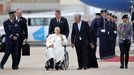 El papa Francisco llega a Lisboa