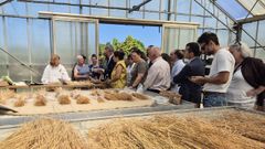 El presidente de la Xunta, Alfonso Rueda, visita las instalaciones del CEFA de Gu�samo donde este mi�rcoles se present� la Iniciativa Galega polo Li�o