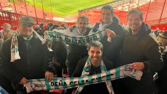Miembros de la pe�a celtista francesa Celta Eiffel.