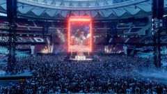 Concierto de Lola ndigo en el Estadio Riyadh Air Metropolitano, donde se mud el espectculo tras su cancelacin en el Bernabu