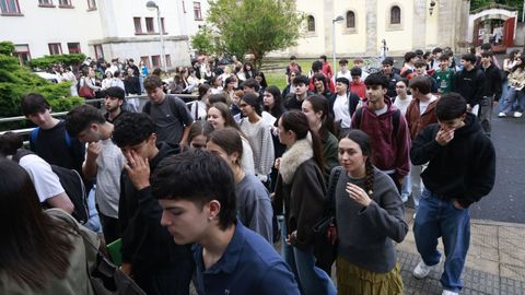 Ex�menes de la PAU en el campus de Ferrol