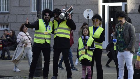 Desfile de entroido de Barbad�s por las calles de A Valenz�