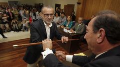 �scar Pati�o toma el bast�n de mando.Oscar Garc�a Pati�o nuevo alcalde de Cambre.
