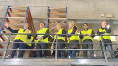 Formoso, este mi�rcoles, visitando las instalaciones de Cegasal con el alcalde de Santiago, S�nchez Bugallo