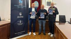 Momento de la presentaci�n del certamen provincial, con Ra�l Rois, C�sar Fern�ndez y Fernando Alejandro