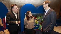 El director del �rea de Cultura, Ux�o Novo; la alcaldesa de A Coru�a, In�s Rey y el director de los Museos Cient�ficos Coru�eses, Marcos P�rez