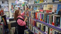 Foto de archivo de una librer�a de Ribeira.