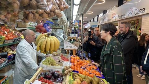 Ana Pontn visitou a Praza de Abastos de Lugo