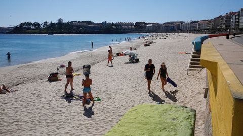 Playa de Silgar, en Sanxenxo