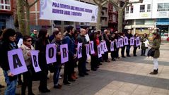 Protesta contra la reforma de la ley del aborto.
