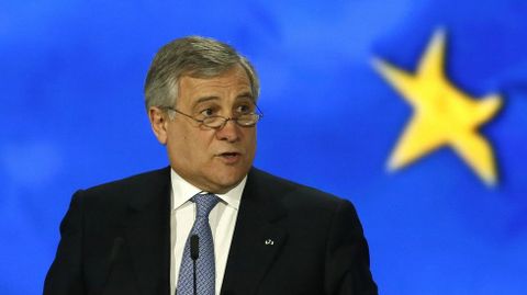 El presidente del Parlamento Europeo, Antonio Tajani