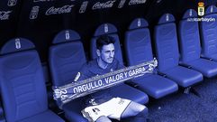 David Costas en su presentaci�n con el Real Oviedo