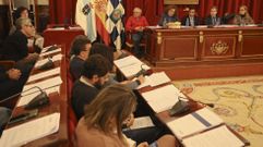 Vista parcial de la corporaci�n municipal de Ferrol durante la sesi�n de noviembre, la �ltima sin regulaci�n de tiempos.