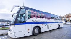 Unidad de mvil de donacin de sangre, en Corcubin, hace un mes