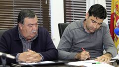 Fern�ndez Man�n y Javier Jorge Casti�eira, en un pleno de Foz