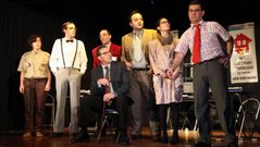 Los actores de la obra  Bancagare .