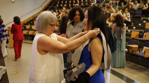 Acto de graduación de la Escola Universitaria de Enfermería del campus de Ourense.