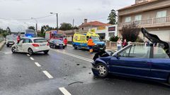 La colisi�n entre los dos coches se produjo en la zona de A Vichona