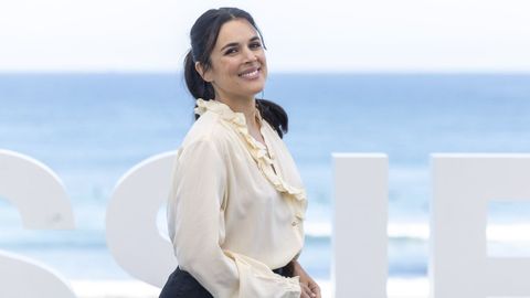 La actriz Adriana Ugarte, en el Festival de Cine de San Sebasti�n.