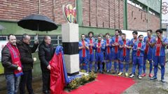 Homenaje al CD Ourense a principios del 2016