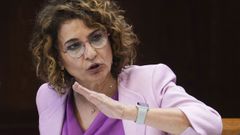 Mar�a Jes�s Montero, en una comparecencia cuando a�n era ministra de Hacienda