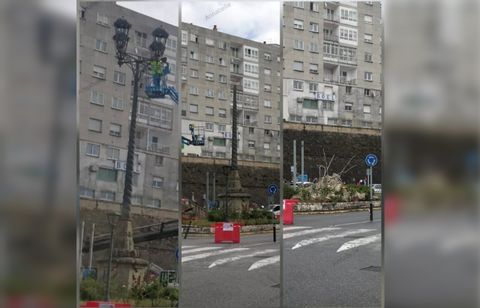 La farola se desmontó en junio del 2022