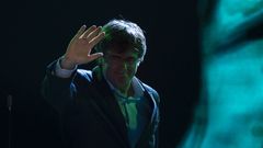 Carles Puigdemont en el congreso de JxCat celebrado en Argelers (Francia).