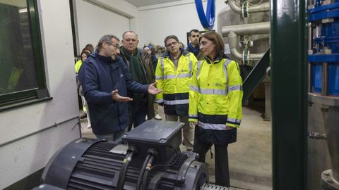 La conselleira de Medio Ambiente, �ngeles V�zquez, supervis� los trabajos de mejora en la ETAP de Gabenlle.