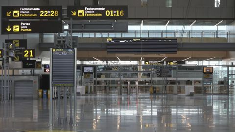 En una imagen de archivo, el aeropuerto de Lavacolla, en Santiago