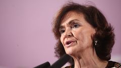 La vicepresidenta primera del Gobierno, Carmen Calvo