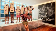 La artista Gosia Trebacz presenta un ambicioso proyecto en el Circo de Artesanos, tras finalizar cuatro talleres con mayores y ni�os en la Casa Museo Picasso