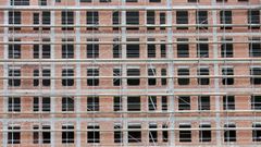 Edificio en obras en la ciudad de Lugo
