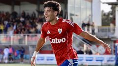 Marru celebra su gol ante el Numancia en As Eiroas