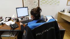 Oficina de la Polic�a Local de Ourense dedicada a la violencia de g�nero.