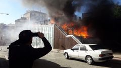 El incendio caus� una fuerte alarma entre el vecinos en la tarde del pasado viernes