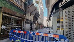 Tramo cortado de San Nicol�s, con la casa afectada a la izquierda