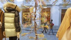 Zona comercial en el casco antiguo de Pontedeume