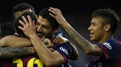 La exhibici�n goleadora del Barcelona ante el Getafe