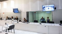 Vista general del juicio que se celebra contra Ata y Zald�a en la Audiencia Nacional