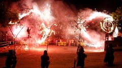 Espectculo en la Noite do Lume del San Xon de Sarria