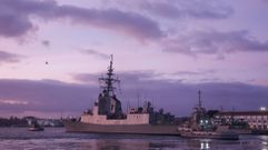 La fragata Almirante Juan de Borb�n, antes de partir hace unas semanas del Arsenal de Ferrol