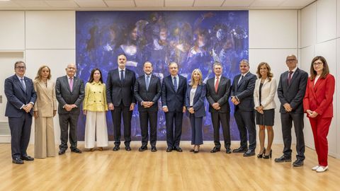 El consejo de administración de Abanca se reunió ayer en Ourense